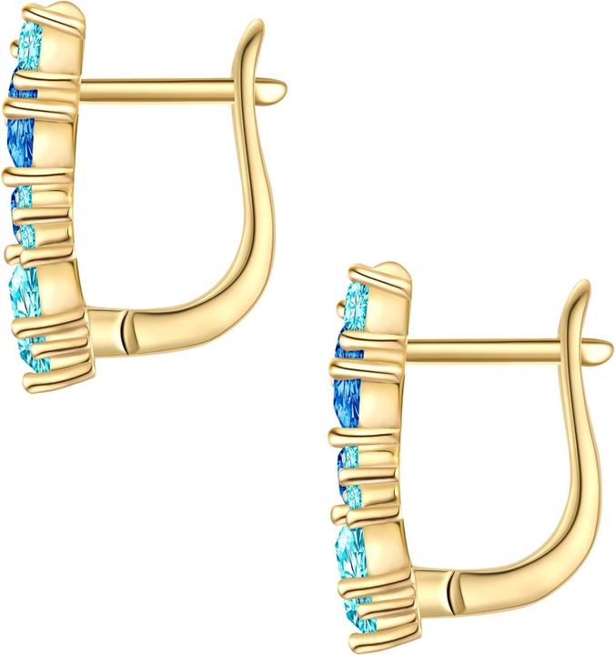 Immagine prodotto Rafaela Donata Orecchini a cerchio da donna - 36598 (Argento 925 con placcatura in oro giallo 14 carati)