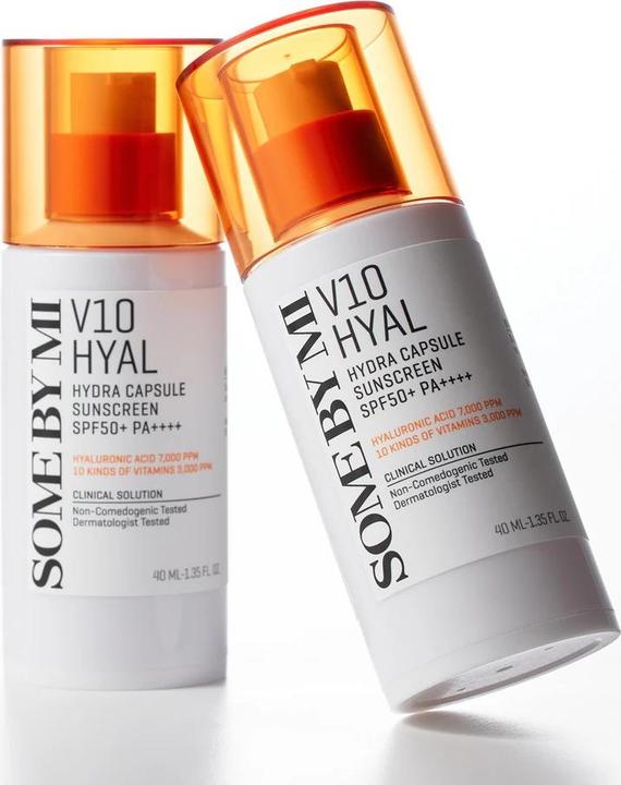 Actual product image Some By Mi V10 Hyal Hydra Capsule Sunscreen SPF50+ 40ml (Sun cream face, Suntan cream, SPF 50+, 40 ml)