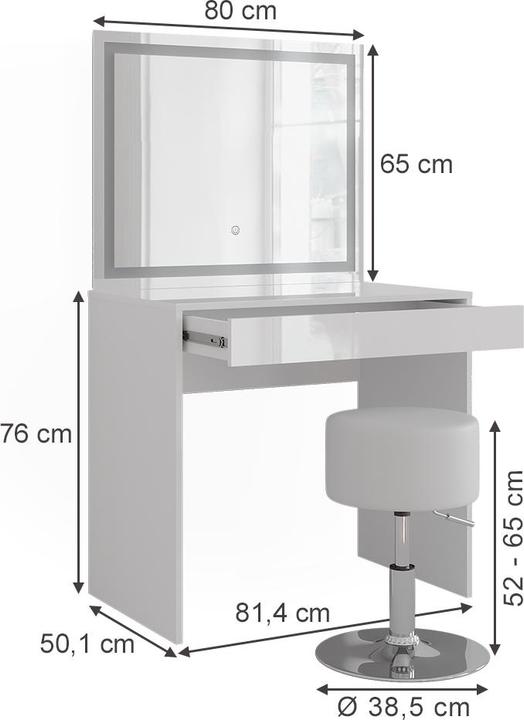 Image du produit Vicco Sherry (81.40 x 50.10 x 76 cm)