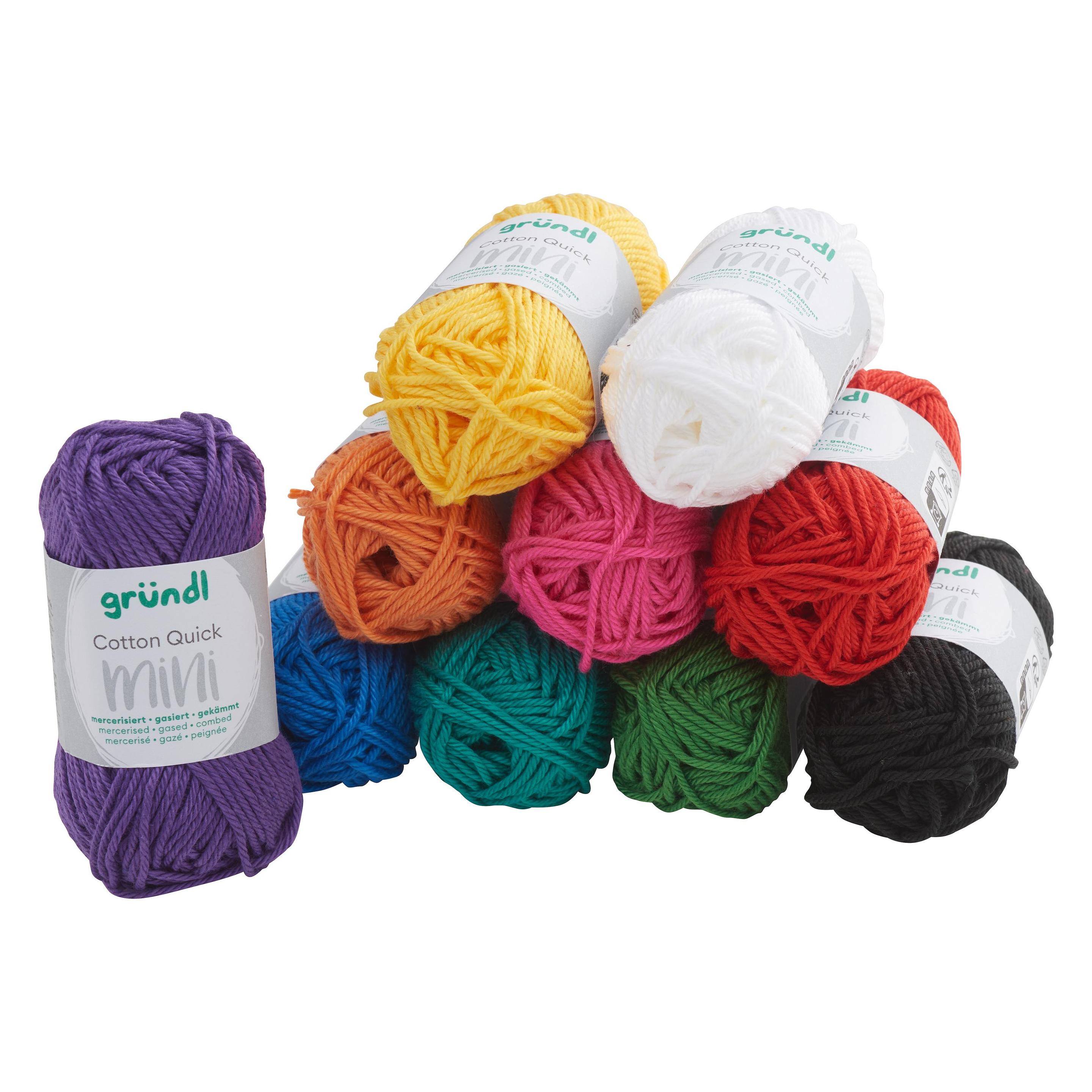 Gründl Cotton Quick Mini "Basic Tinten, Wol, Veelkleurig