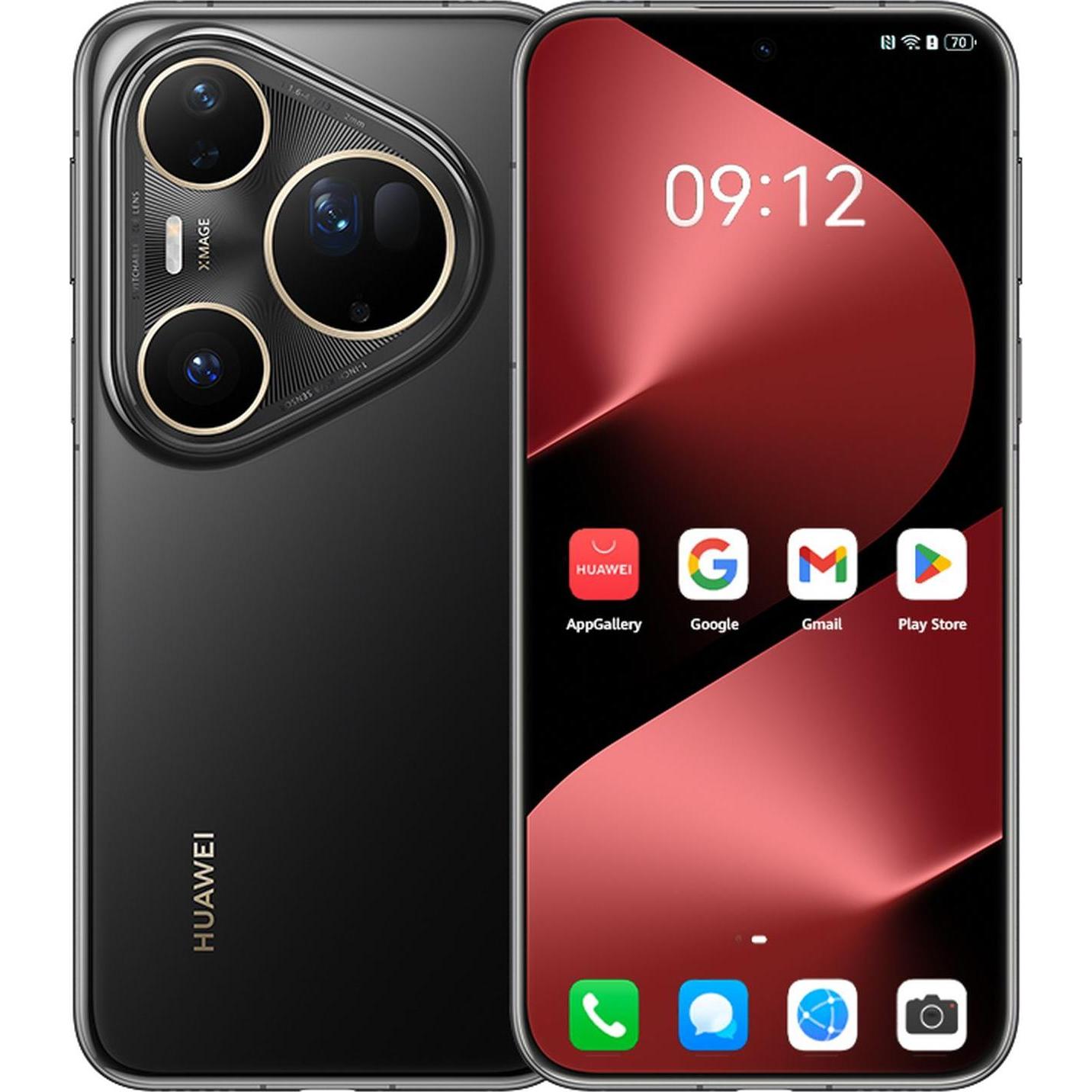 Huawei P80 Ultra schwarz (512 GB, Black, Golden black, 6.80", eSIM, 4G), Smartphone, Schwarz