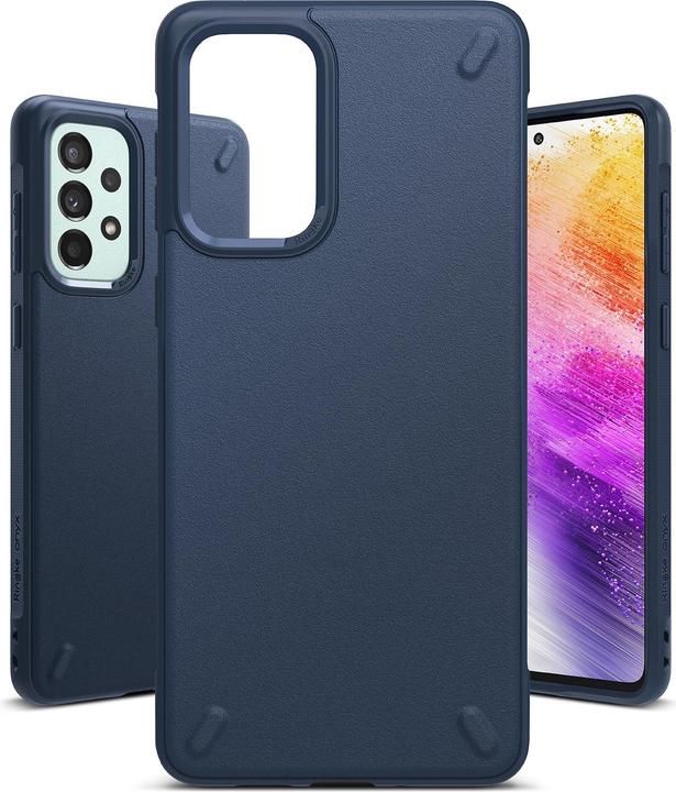 Actual product image Ringke Onyx durable cover for Samsung Galaxy A73 dark blue (Samsung Galaxy A73 5G)