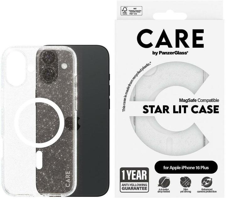 Produktbild PanzerGlass CARE by ® Flagship Case Urban Combat Star Lit m. Weiss MagSafe iPhone '24 6.7" (Apple iPhone 16 Plus)