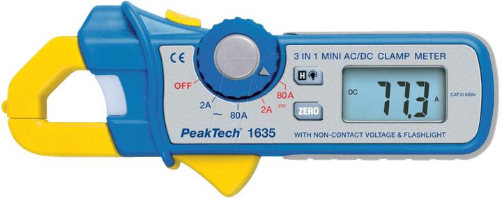 Produktbild Peaktech P 1635 Stromzangenmessgerät (CAT III 600V)