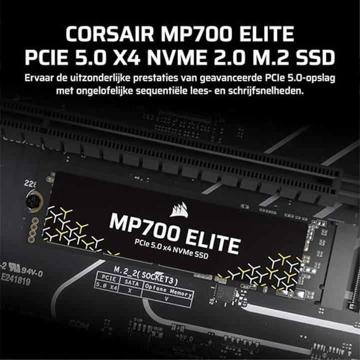Productafbeelding Corsair MP700 Elite (2000 GB, M.2 2280)