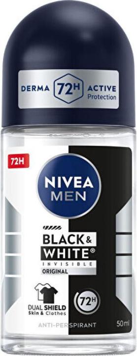 NIVEA MEN Men Invisible For Black & White 48h (Roll-on, 50 ml)