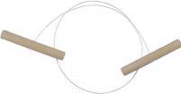 Actual product image Rayher Wire loop with wooden handles, 1 piece