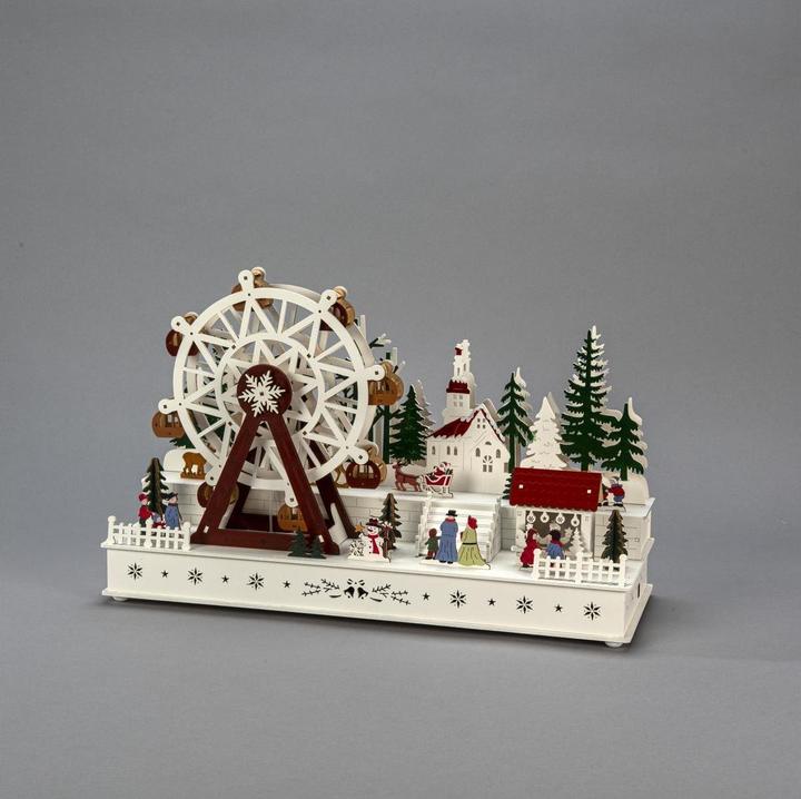 Image du produit Konstsmide LED Holzsilhouette Riesenrad 28.5 cm x 45 cm