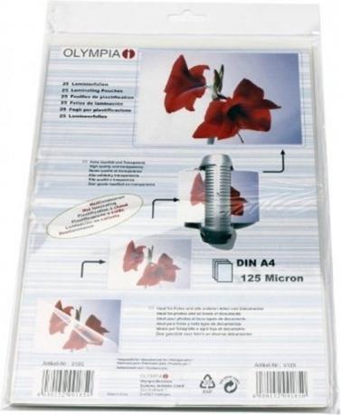 Produktbild Olympia Laminierfolien (A4, 25 Stück, 125 µm)