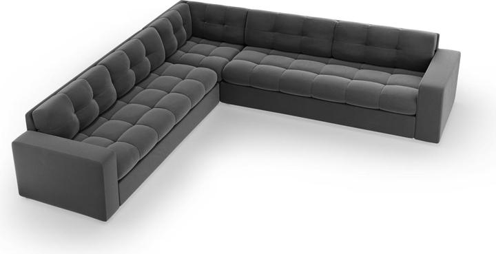 Immagine prodotto CXL by Christian Lacroix Divano angolare simmetrico in velluto, "Yohan", 5 posti, 236x236x72 Realizzato in Europa (Divano ad angolo)