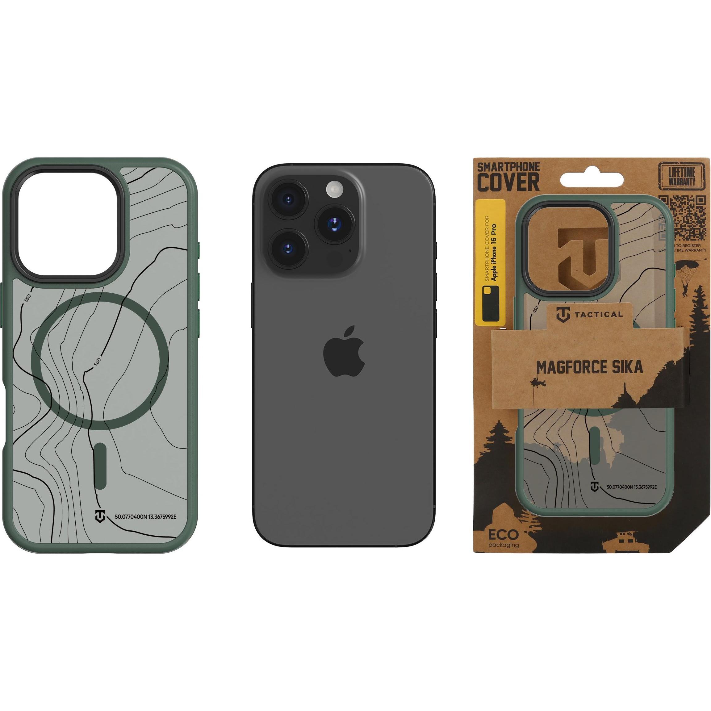 Tactical MagForce Hyperstealth Sika Cover für iPhone 16 Pro Forest Green (Apple iPhone 16 Pro), Cover smartphone