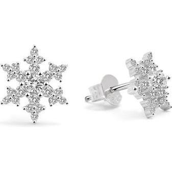 Beneto, Ohrringe, Luxury winter earrings with zircons AGUP2730