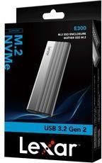Actual product image Lexar Boitier external USB 3.2 E300 - NVMe M.2 Type 2280 (Argent) (USB-C)