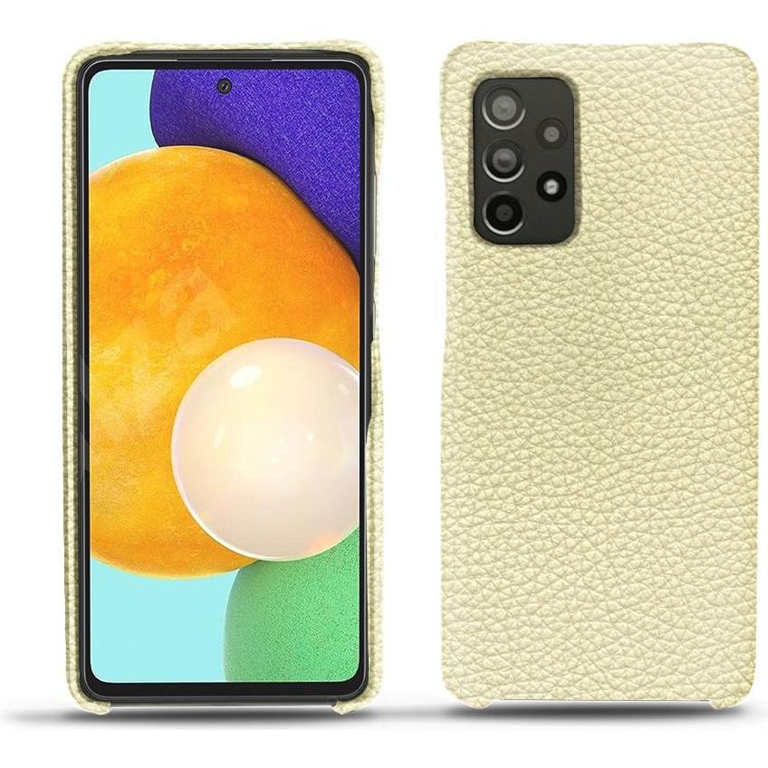 Noreve Lederschutzhülle (Samsung Galaxy A52), Smartphone Hülle, Weiss