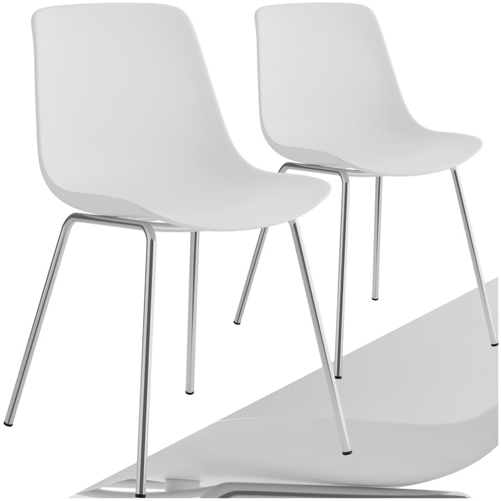 Actual product image tectake Mave plastic chairs