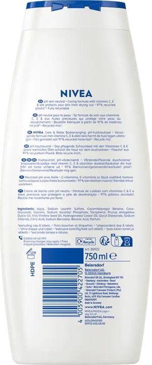 Actual product image NIVEA Care & Relax Pflegebad (750 ml)