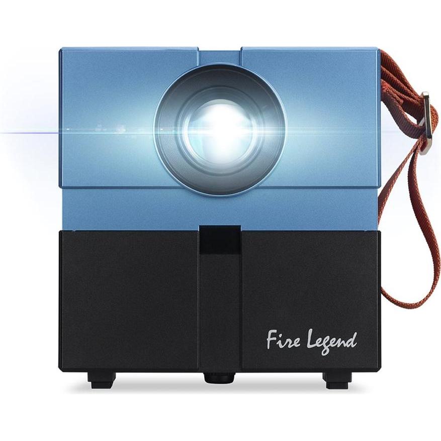 Acer AOpen QH12a (HD, 135 lm), Beamer, Blau, Schwarz