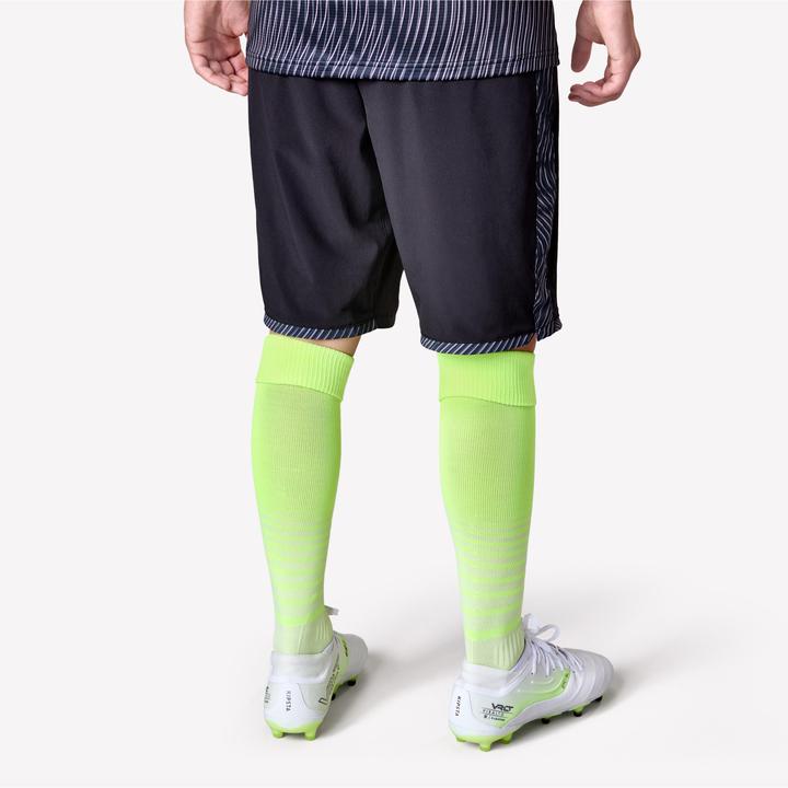 Actual product image Kipsta Damen/Herren Fussball Shorts - VIRALTO II Wavy schwarz/grau (M)