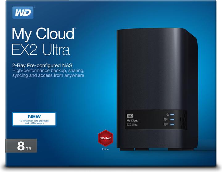 Produktbild WD My Cloud EX2 Ultra (2 x 4 TB, WD Red)