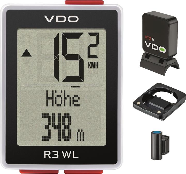 Image du produit Vdo Tachymètre de vélo R3 WL STS avec altimètre Compteur de vélo