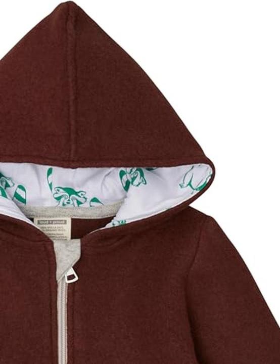 Actual product image loud + proud Wool fleece jacket with hood (92)