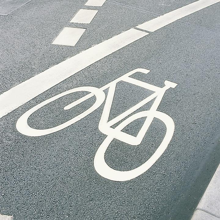 Actual product image Moravia PROline-thermo floor marking symbol "bicycle", 1300 mm