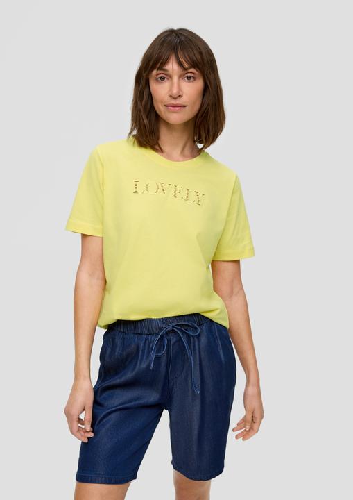 Image du produit S.Oliver T-Shirt Relaxed Fit-Shirt mit Schriftprint aus Lochstickerei (34)
