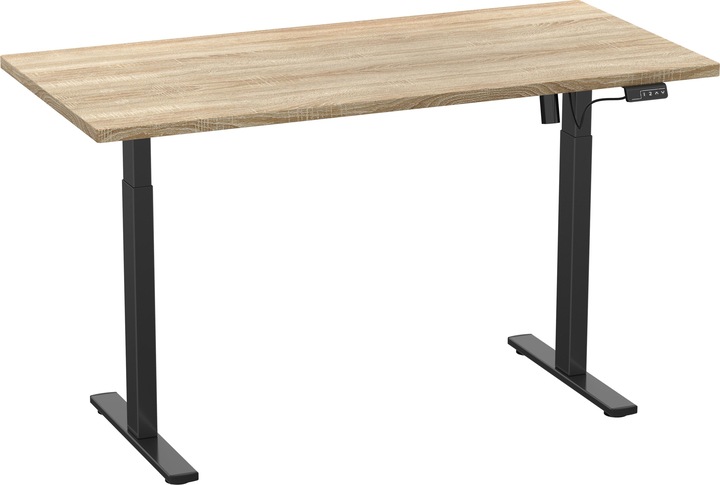 Produktbild VCM Schreibtisch verstellbar Lona 140x50 sw (140 x 50 x 120 cm)