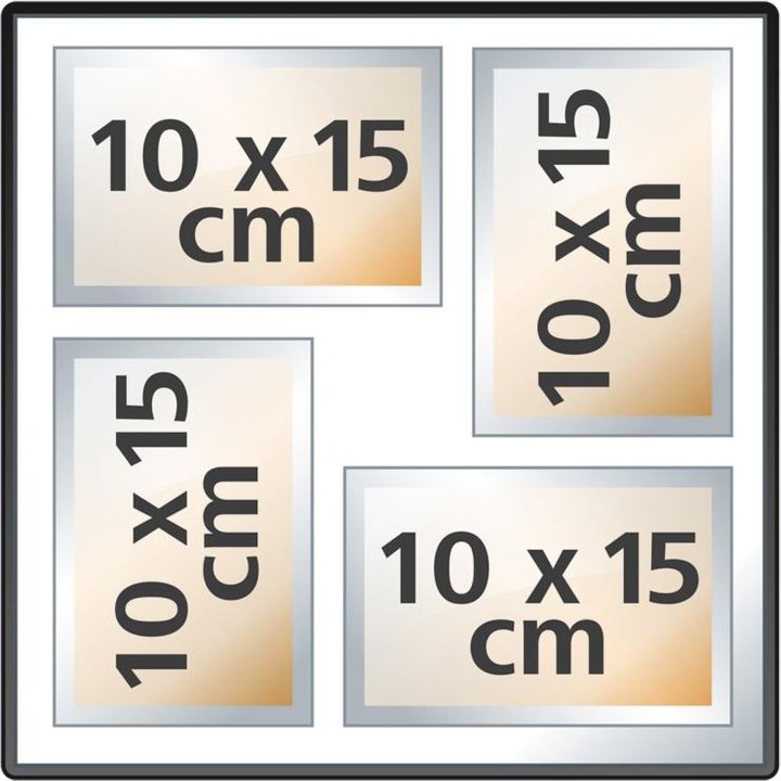 Immagine prodotto Hama Album Jumbo London, 30x30 cm, 80 pagine bianche, grigio (10 x 15 cm)