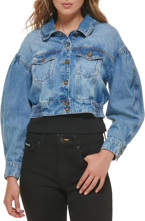 Actual product image DKNY Puff Sleeve Denim Jacket (XXS)