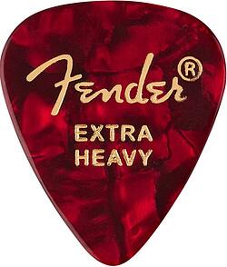 Fender 351 Picks, XHeavy, Red Moto 12 (12 x)