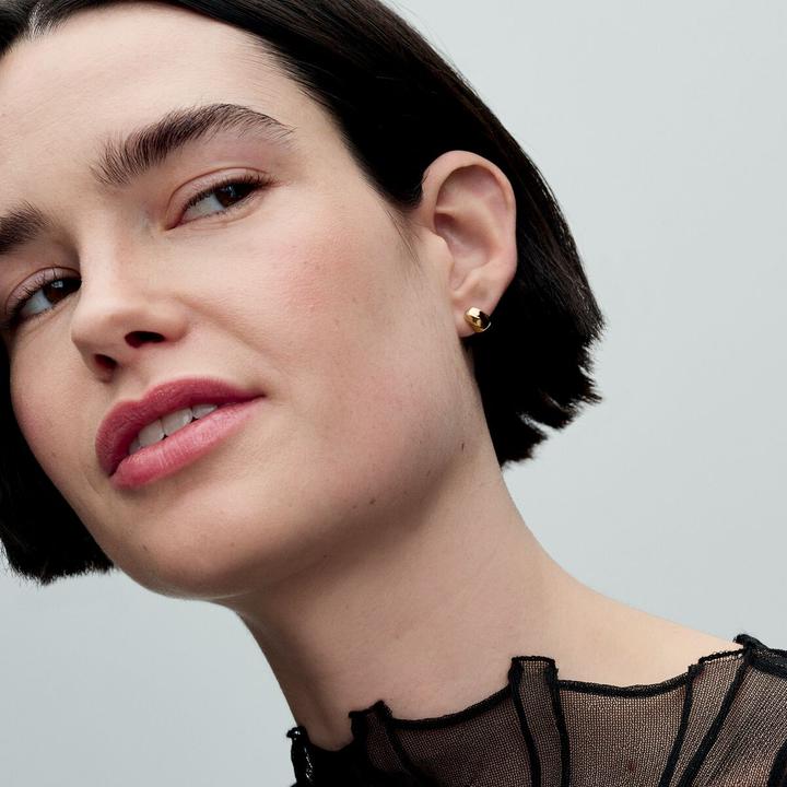 Immagine prodotto Pandora Orecchini dalla forma organica (Metallo placcato oro in 14 K)