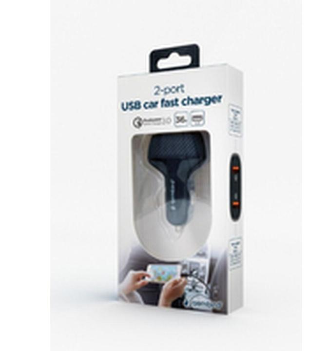 Immagine prodotto Gembird TA-U2QC3-CAR-01 Caricatore per dispositivi mobili da auto nero
