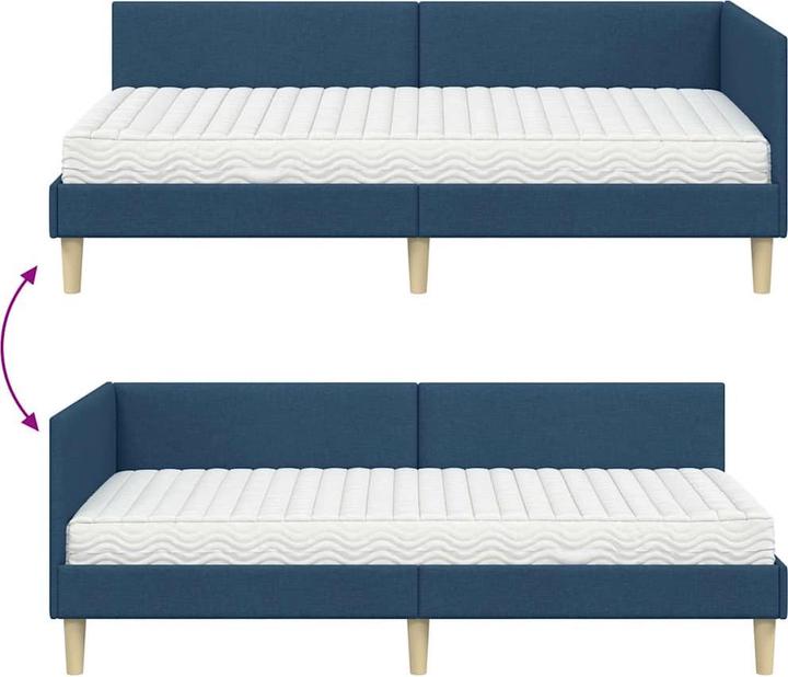 Produktbild vidaXL Eckbettgestell (80 x 200 cm)