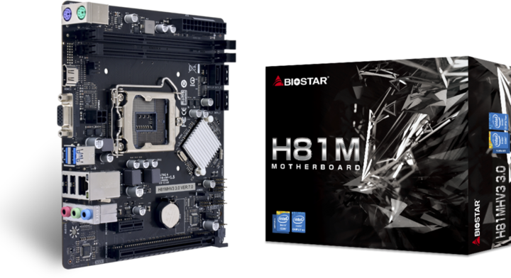 Actual product image Biostar Motherboard H81MHV3 3.0 (LGA 1150, Intel H81, mATX)