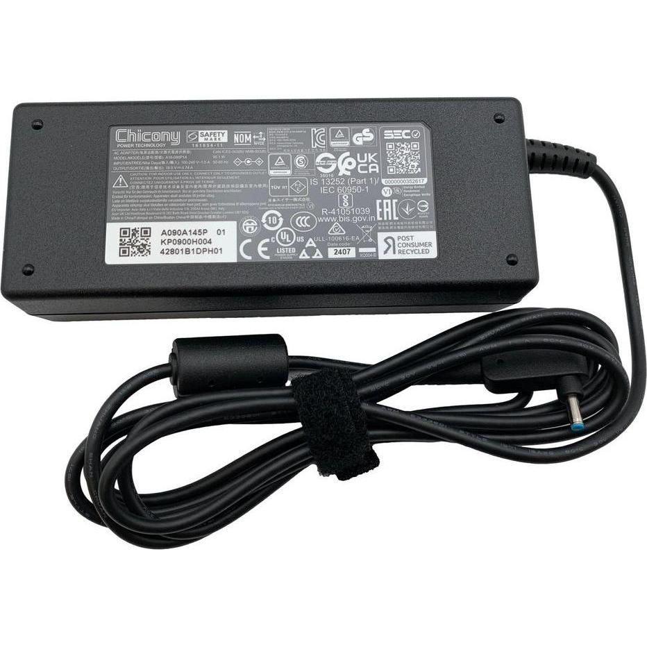 Acer AC Adapter 90W / 4.74 A / 3.42V / 1.1 x 3 x 7.7mm (90 W), Notebook Netzteil