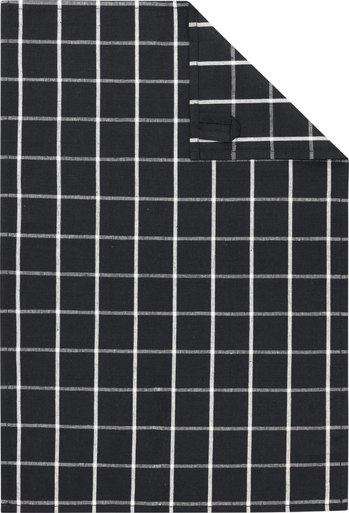 Actual product image Cawö Zoom Caro tea towel black/white (50 x 70 cm)