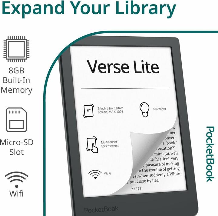 Actual product image PocketBook Verse Lite (6", 8 GB)