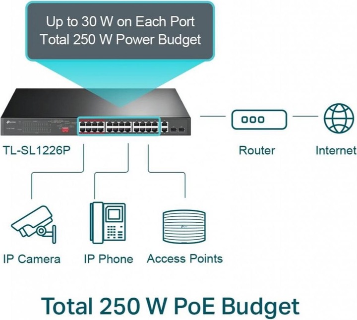 Produktbild TP-Link TL-SL1226P (24 Ports)