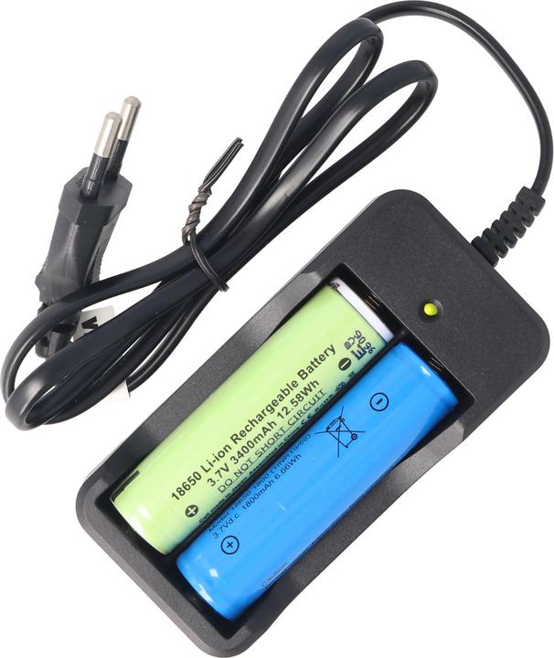 Image du produit AccuCell Ladegerät für 1 oder 2 Stück 18650 Li-ion Akku, 17670 Li-ion Akku (Chargeurs sans batterie)