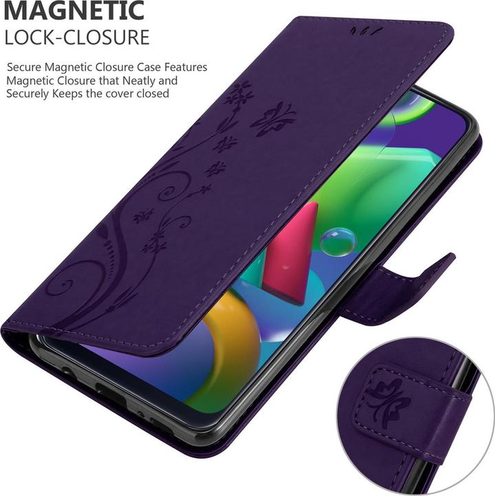 Actual product image Cadorabo Flower Book Cover (Samsung Galaxy M31)