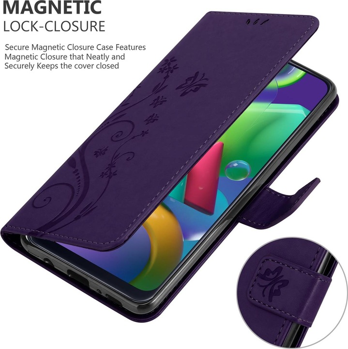 Actual product image Cadorabo Flower Book Cover (Samsung Galaxy M31)