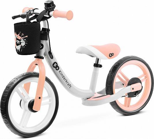 Actual product image KinderKraft SPACE 2021 balance bike peach coral