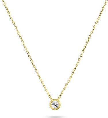 Produktbild Brilio Silver - Elegant gold-plated necklace with zircon NCL86Y