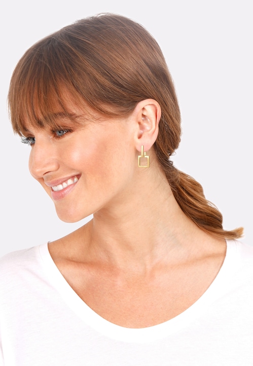 Produktbild Elli Creolen Eckig Geo Design (Sterling Silber)