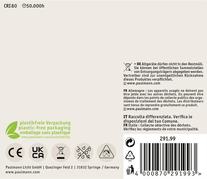 Produktbild Paulmann Kerze Eco-Line Filament 3er Set (E14, 525 lm, 3 x)