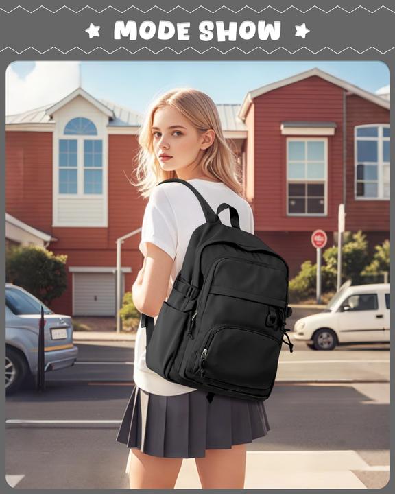 Produktbild Only-Bags.Store Leichter Schulrucksack Teenager, Rucksack Univcersity