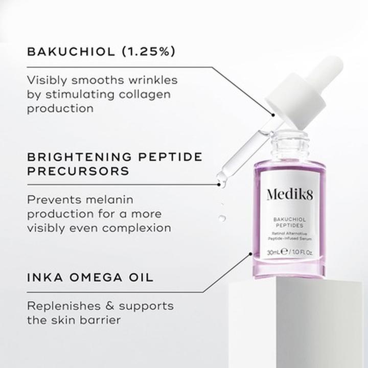 Produktbild Medik8 Bakuchiol Peptides Retinol Alternative Peptide-Infused Serum 1.25 (30 ml)