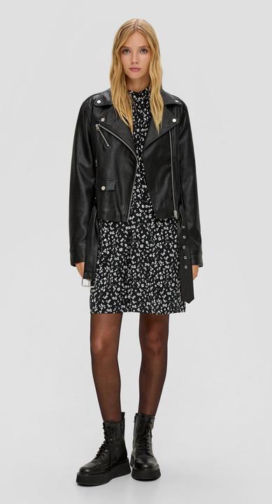 Produktbild s.Oliver Crêpe-Kleid mit Raffung (36)