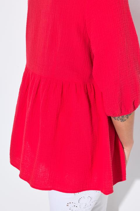 Produktbild Miamoda Bluse, A-Linie, Musselin, Bindebänder, Kräuselnaht (52)